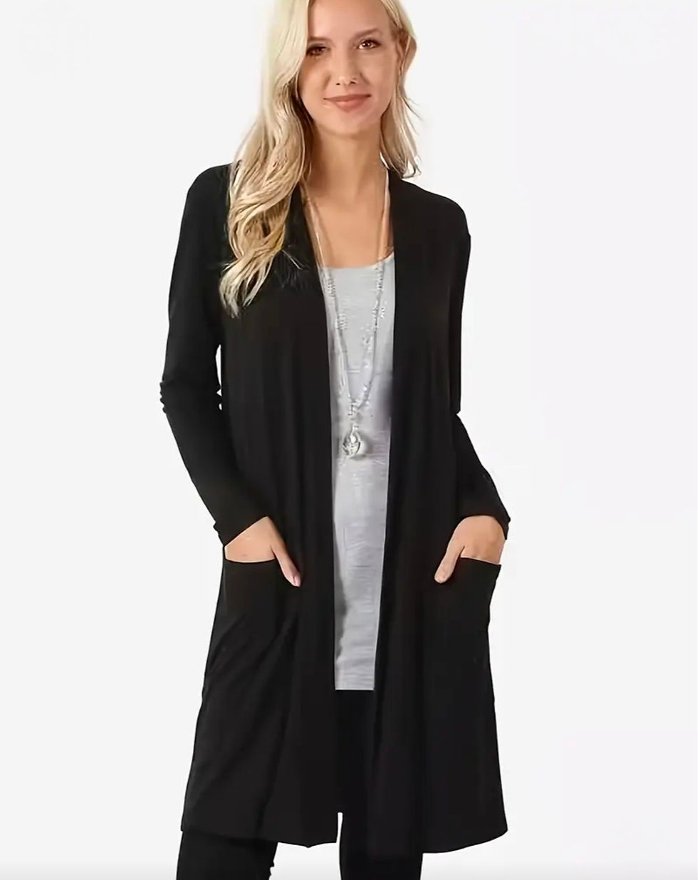 Thumbnail: Lightweight Open-front Cardigan (XL Only)