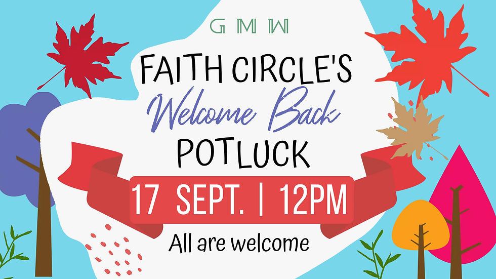 UMW Faith Circle Welcome Back Potluck