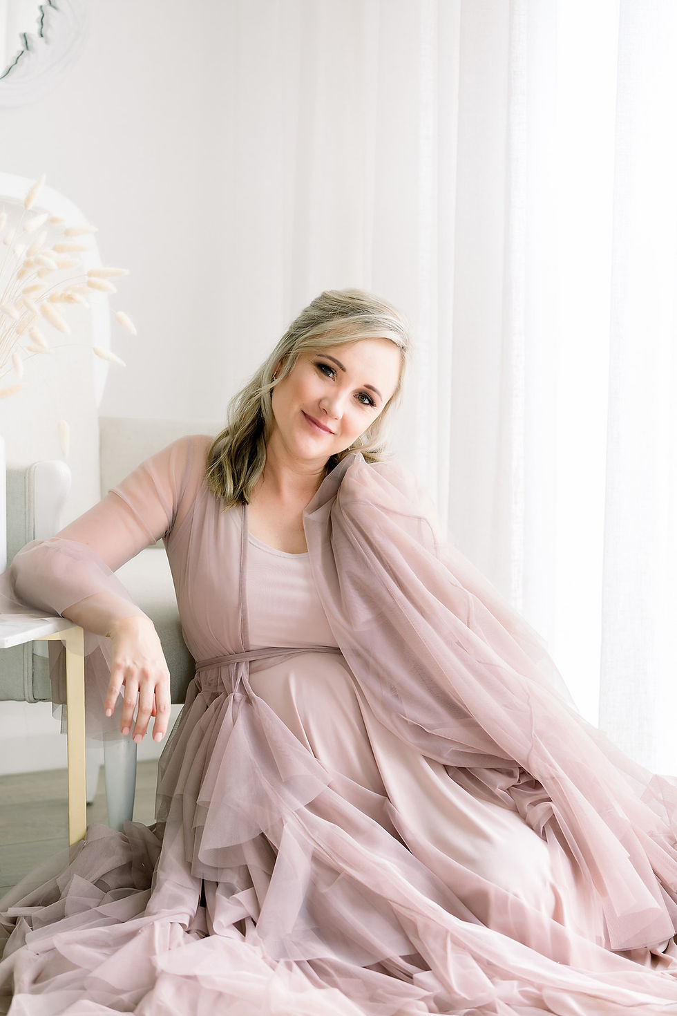 Thumbnail: Soft pink tulle dress