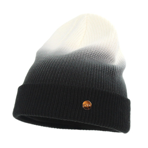 ニットキャップ・ビーニー HUECLOSET Gradation Stripe Knit Beanie SE353 HI-VIS-SAFETY-BEANIE-WITH-
