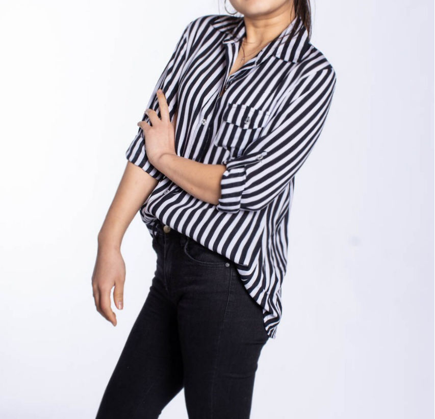 Miniatura: Camisa Clasica M/L Raya Intermedia