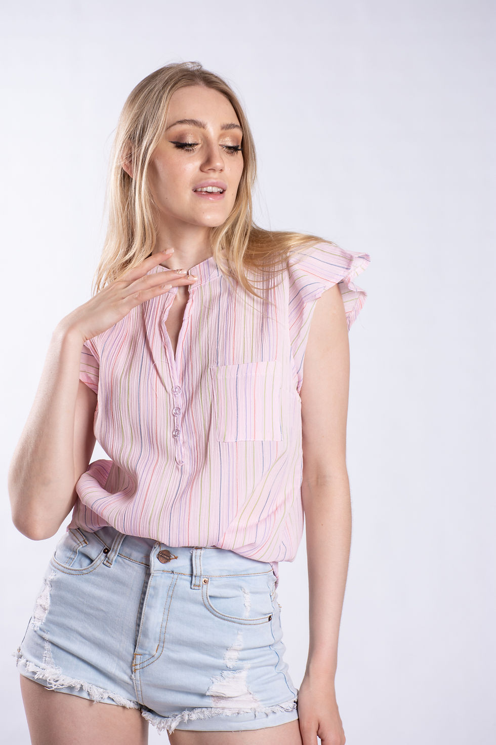 Miniatura: Camisola Voladito Bambula Raya M/C