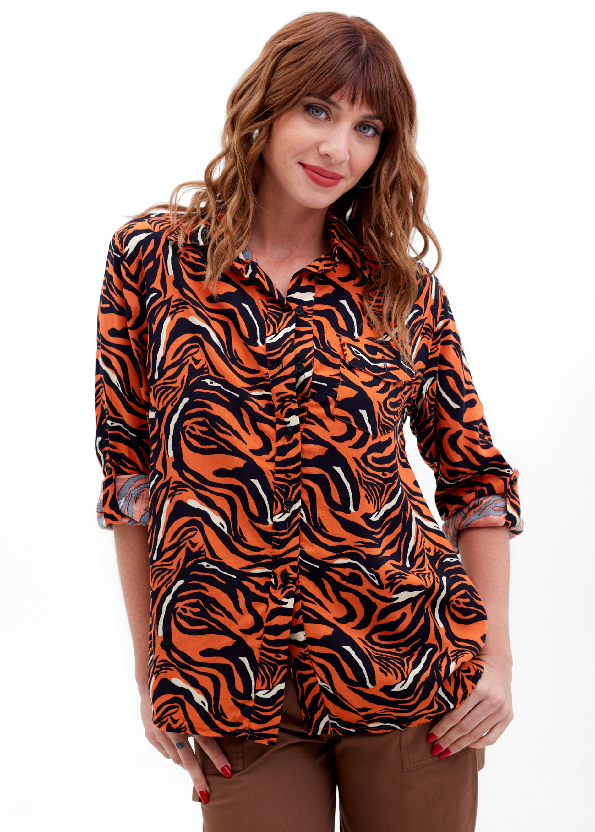 Camisa Clasica M/L Cambrils print
