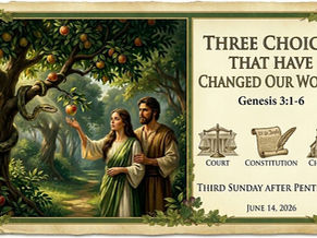 Order of Service Sunday, June 14, 2026- Third Sunday after pentecost