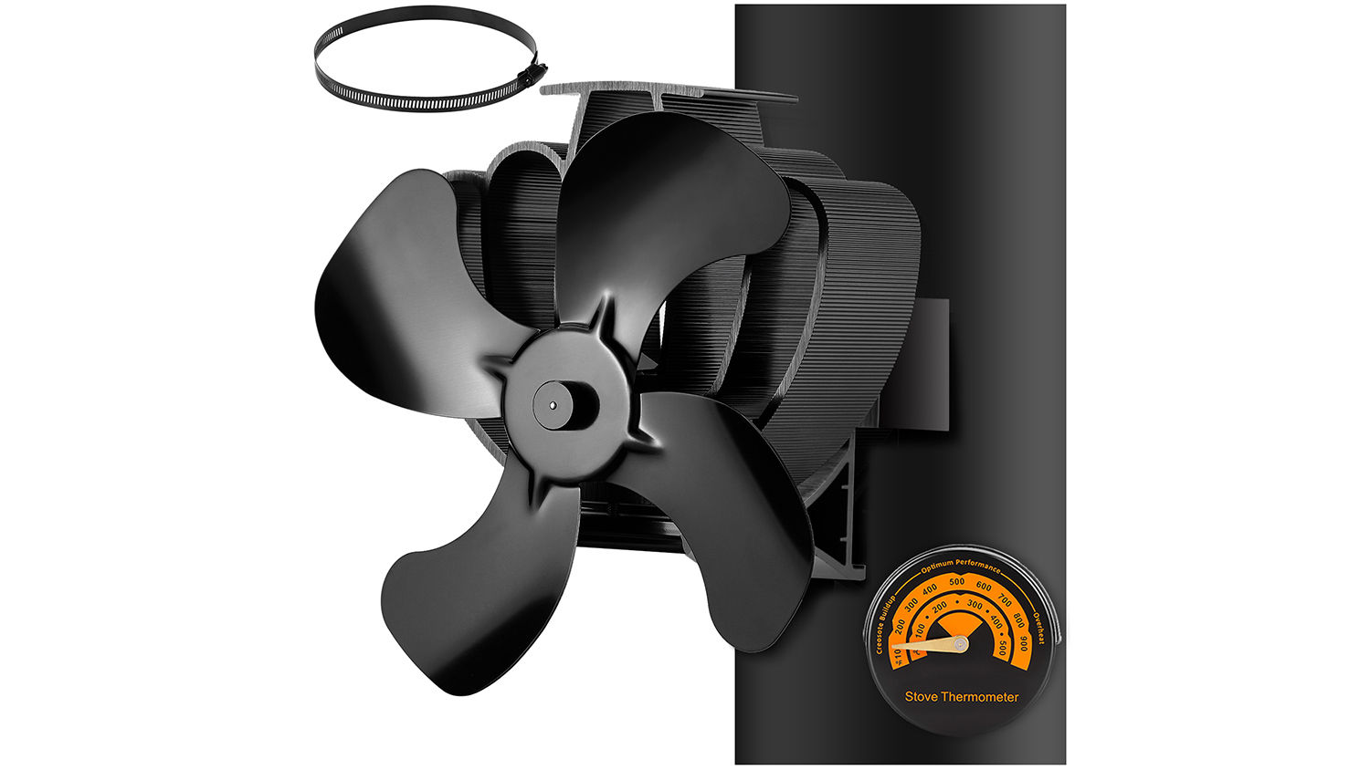 CWLAKON Kaminventilator Magnetisch für Ofenrohr