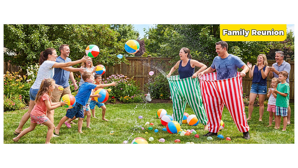 Thumbnail: 145 PCS Granny Pants Yard Game 4 Pack with 24 Balls, Easter Games Set Oversized