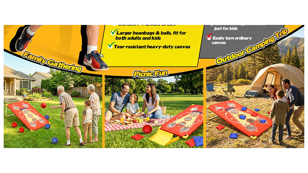 Thumbnail: 3 in 1 Cornhole Board Set Arcade Roll and Score & Bean Bag Toss & Ball Toss Game