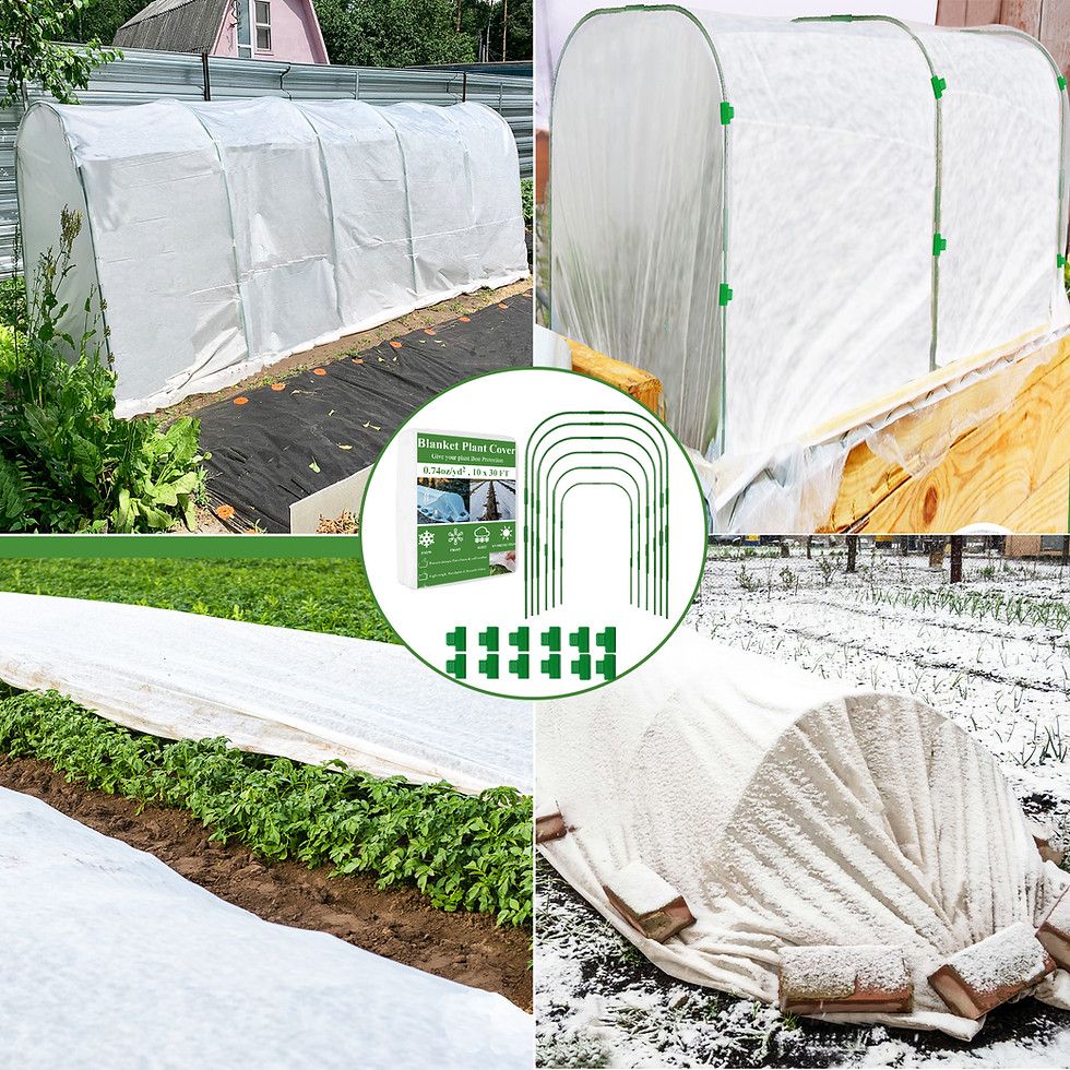 縮圖：Plant Covers Freeze Protection kit, Garden Fabric 10 x 30 Ft Frost Cloth Blanket