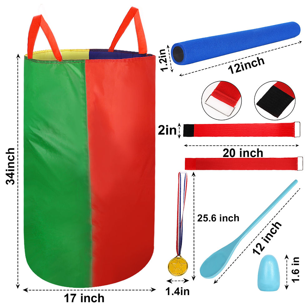 縮圖：4-8 Player Potato Sack Race Bags Backyard Games for Kids and Adult, Field Day Bi
