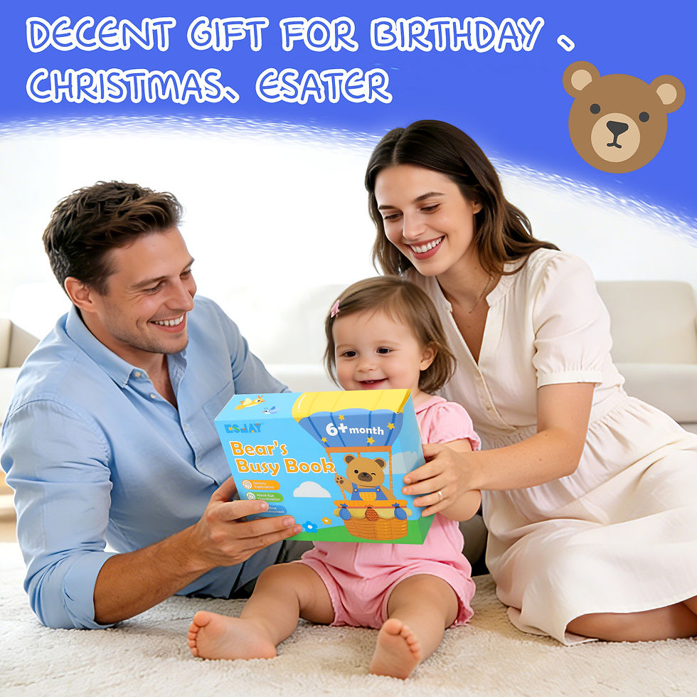 Thumbnail: Busy Book for Toddlers 1-3, Bear Busy Board Montessori Toys