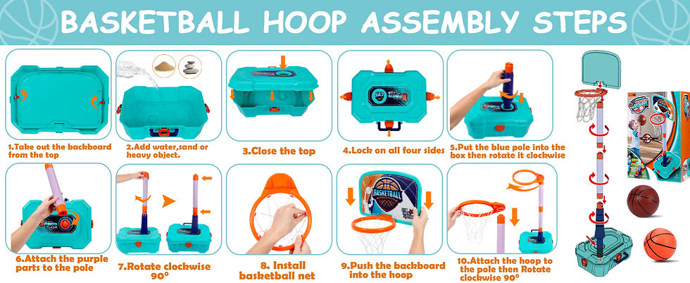 縮圖：4 in 1 Toddler Basketball Hoop and T Ball Set