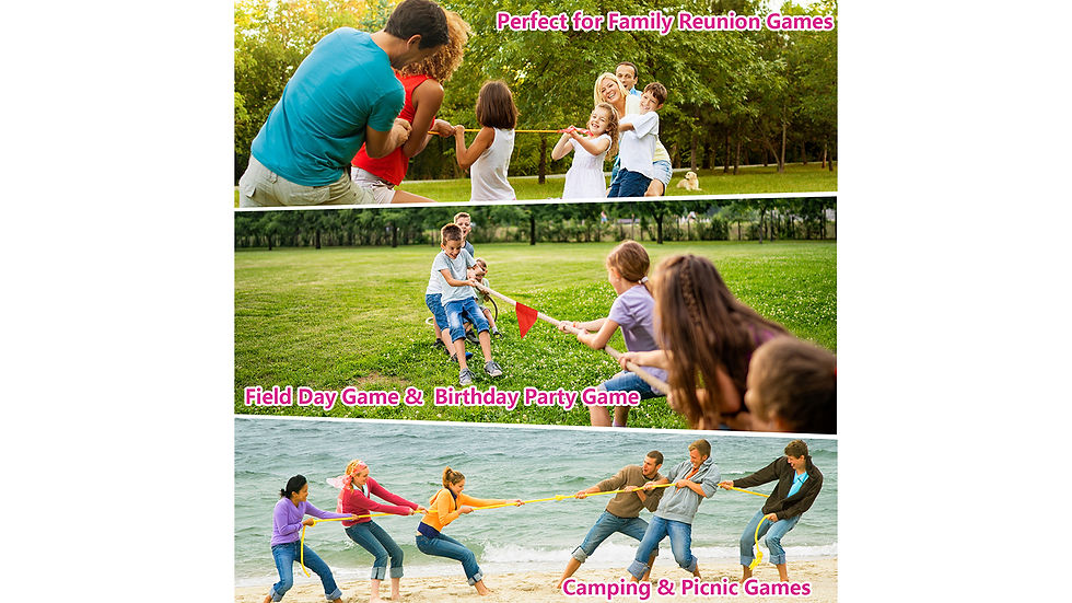 Thumbnail: Outdoor Games Tug of War Rope for Kids and Adults, Field Day Family Reunion Birt
