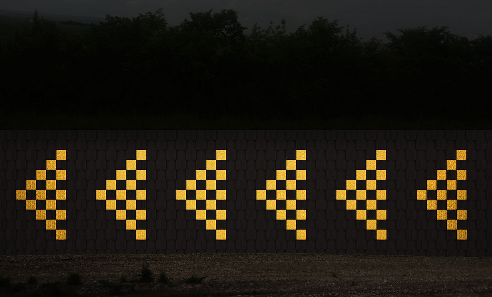 NEO STONE + BEAD BLOCK 시공예 (야간)