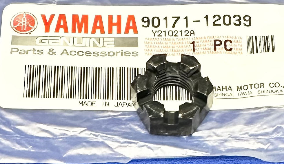 YAMAHA TY125/175/250 & 320 TWINSHOCK FRONT WHEEL SPINDLE NUT 90171-12039/12005