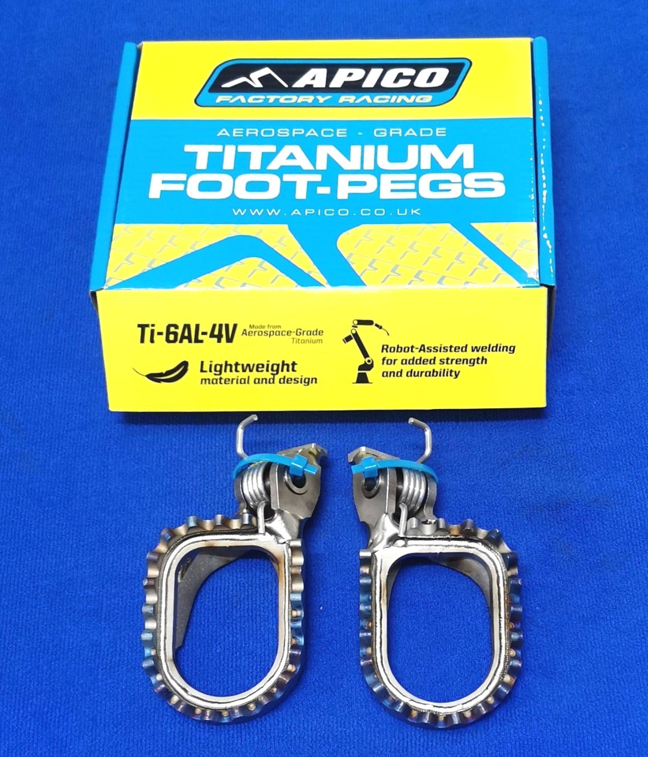 APICO Ti-6AL AEROSPACE GRADE TITANIUM TRIALS FOOTREST KIT