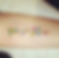 tatouage Lettrage Tache d'aquarelle