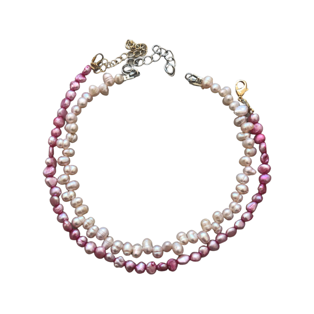 A set of pearl bracelets