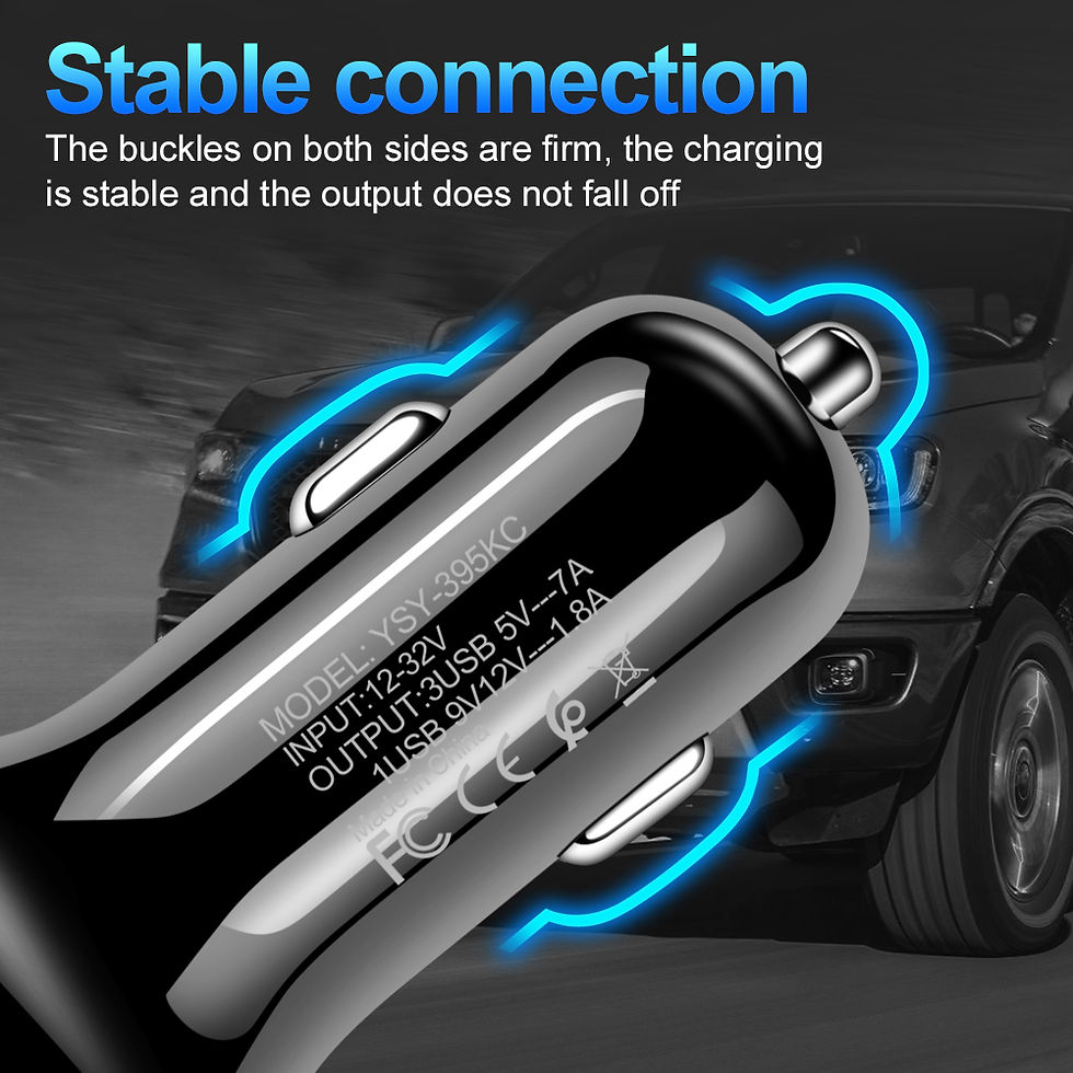 Thumbnail: Dual Port USB-C Fast Car Charger QC3.0 36W