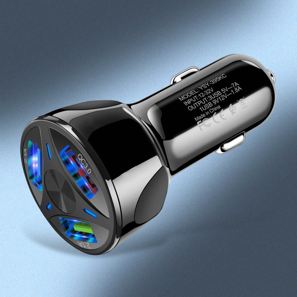 Dual Port USB-C Fast Car Charger QC3.0 36W