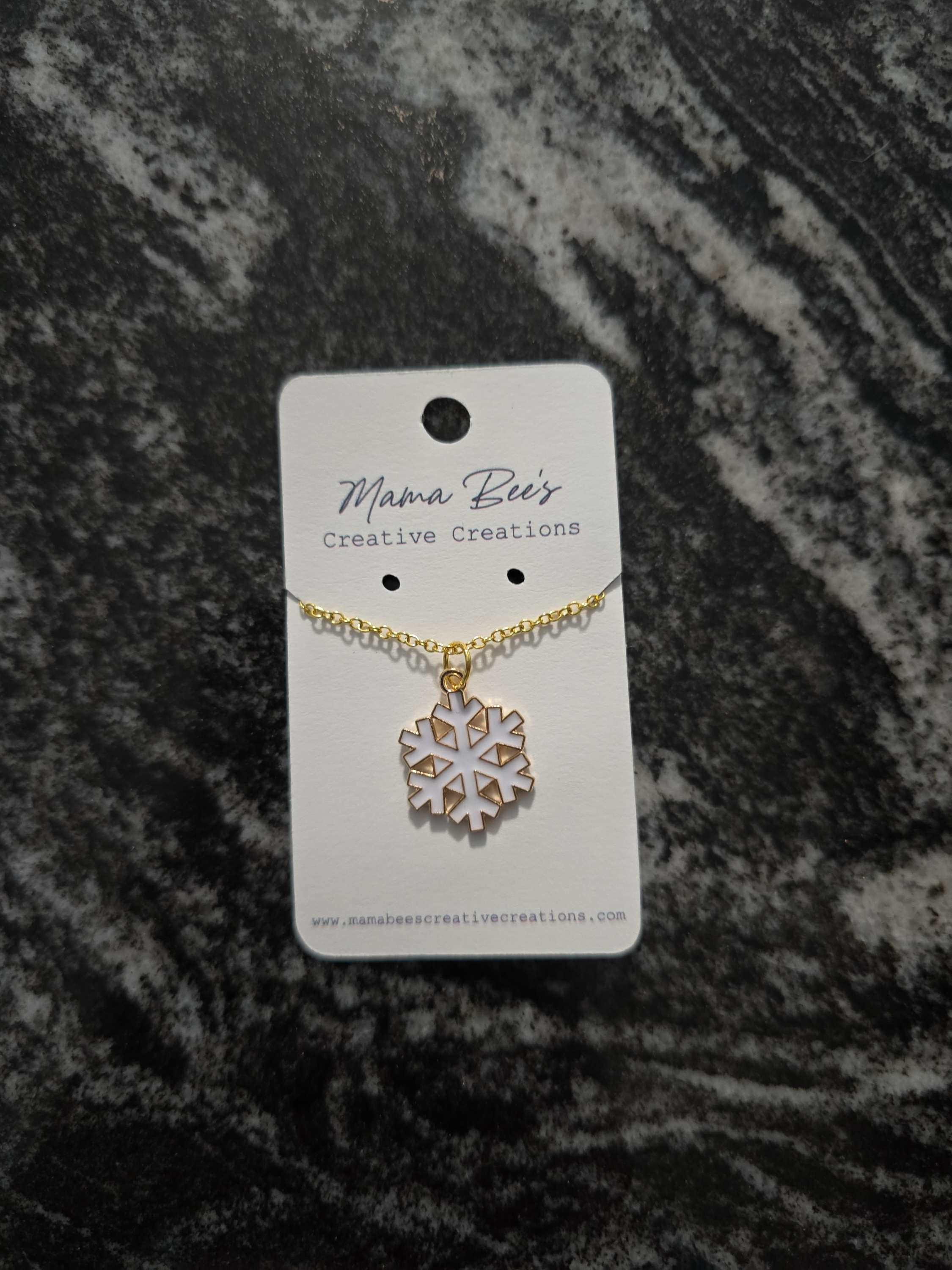 White Snowflake - Necklace