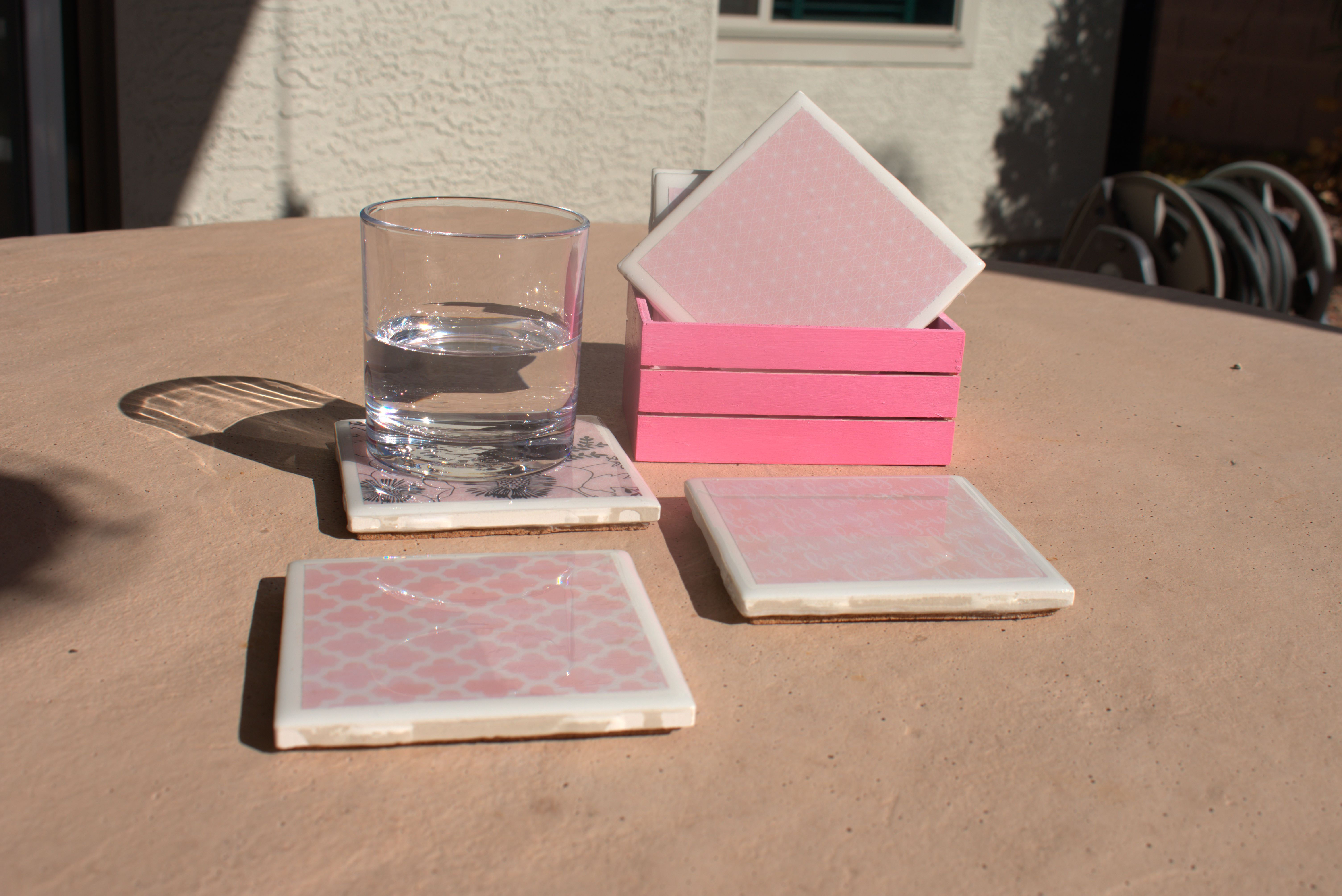 Hand-crafted coasters - set of 5