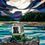 Thumbnail: Original: 'Mahatta Boom Boat' 30" x 22"