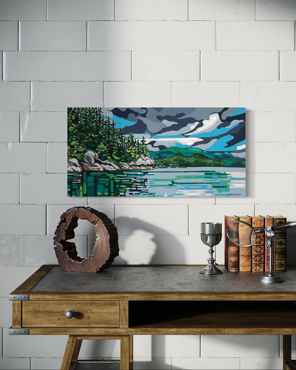 Thumbnail: Original: 'Rock Bay' 15" x 30"