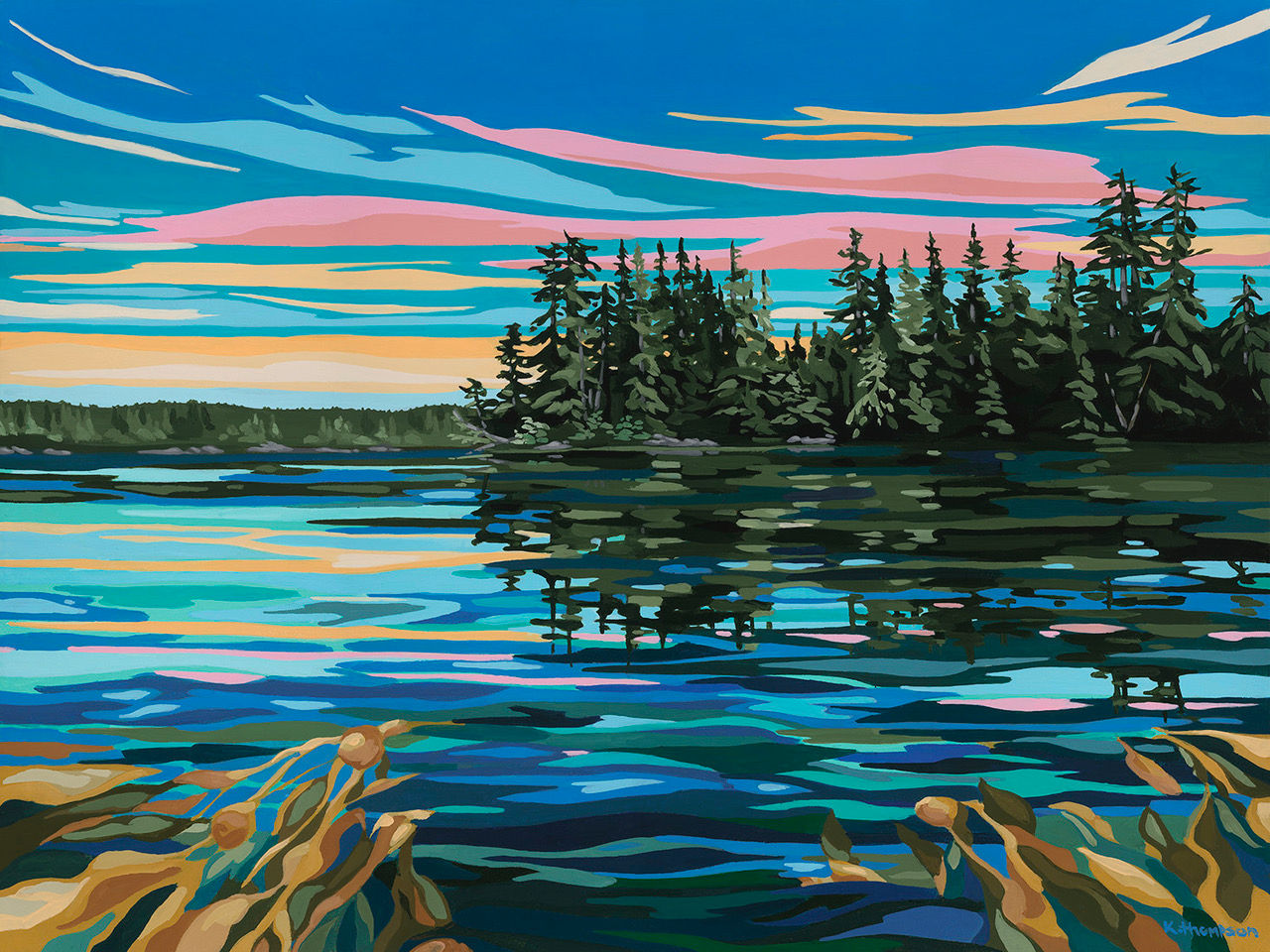 'Gowlland Harbour' OE press print