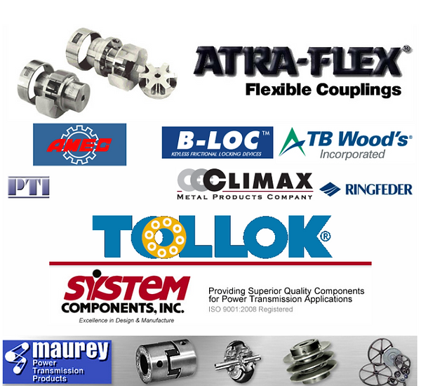 atra flex, amec, b-loc, tb woods, tollok, system components. maurey, pti