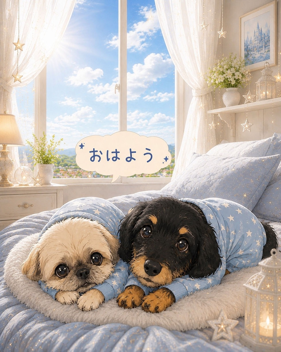 お泊り3日目の朝🌞