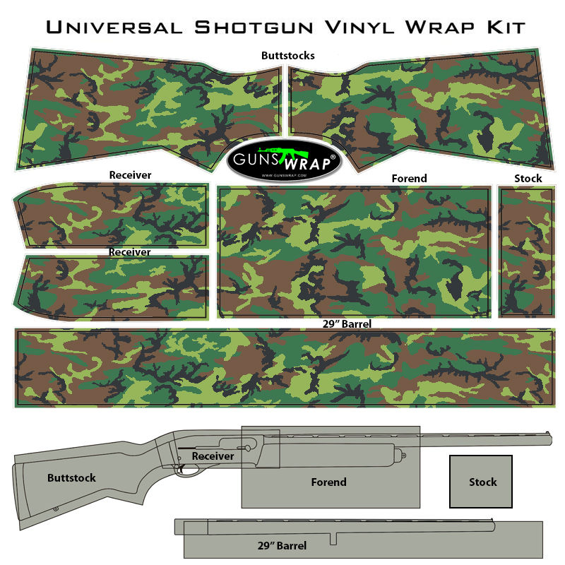 Miniature : SHOTGUN SKIN WOODLAND-2