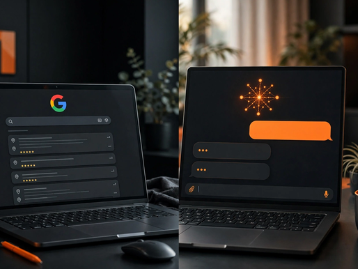 seo x geo diferenca entre google tradicional e resposta de ia generativa