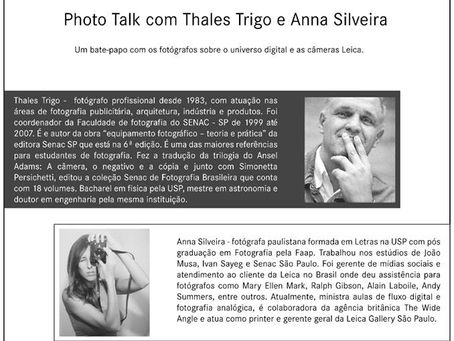 Leica Gallery São Paulo: Photo Talk com Anna Silveira e Thales Trigo