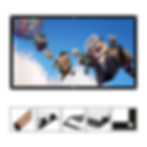 Miniatura: Ecran Vinil 120" 16:9 2.66x1.49m - Enrollable Sin Soporte