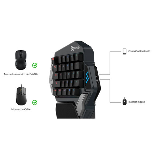 Teclado Mecánico De Una Mano GameSir Z1 Kailh Blue Android iOS Windows