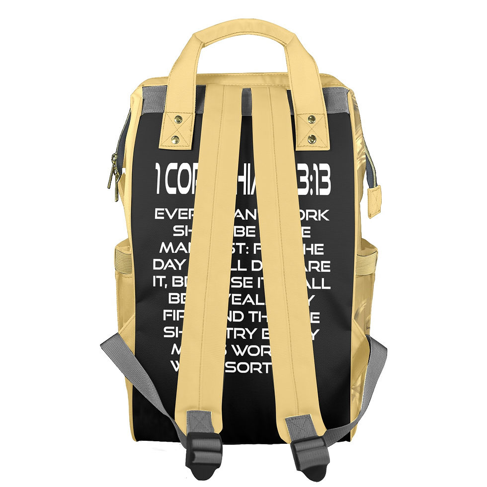 Thumbnail: Baby PROVEN Black Diaper Backpack