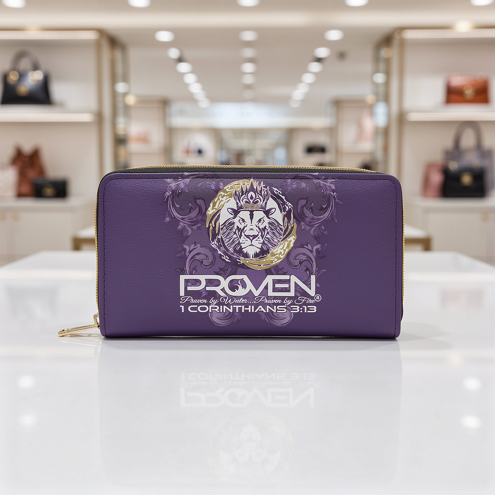 Thumbnail: PROVEN Purple Leather Wallet