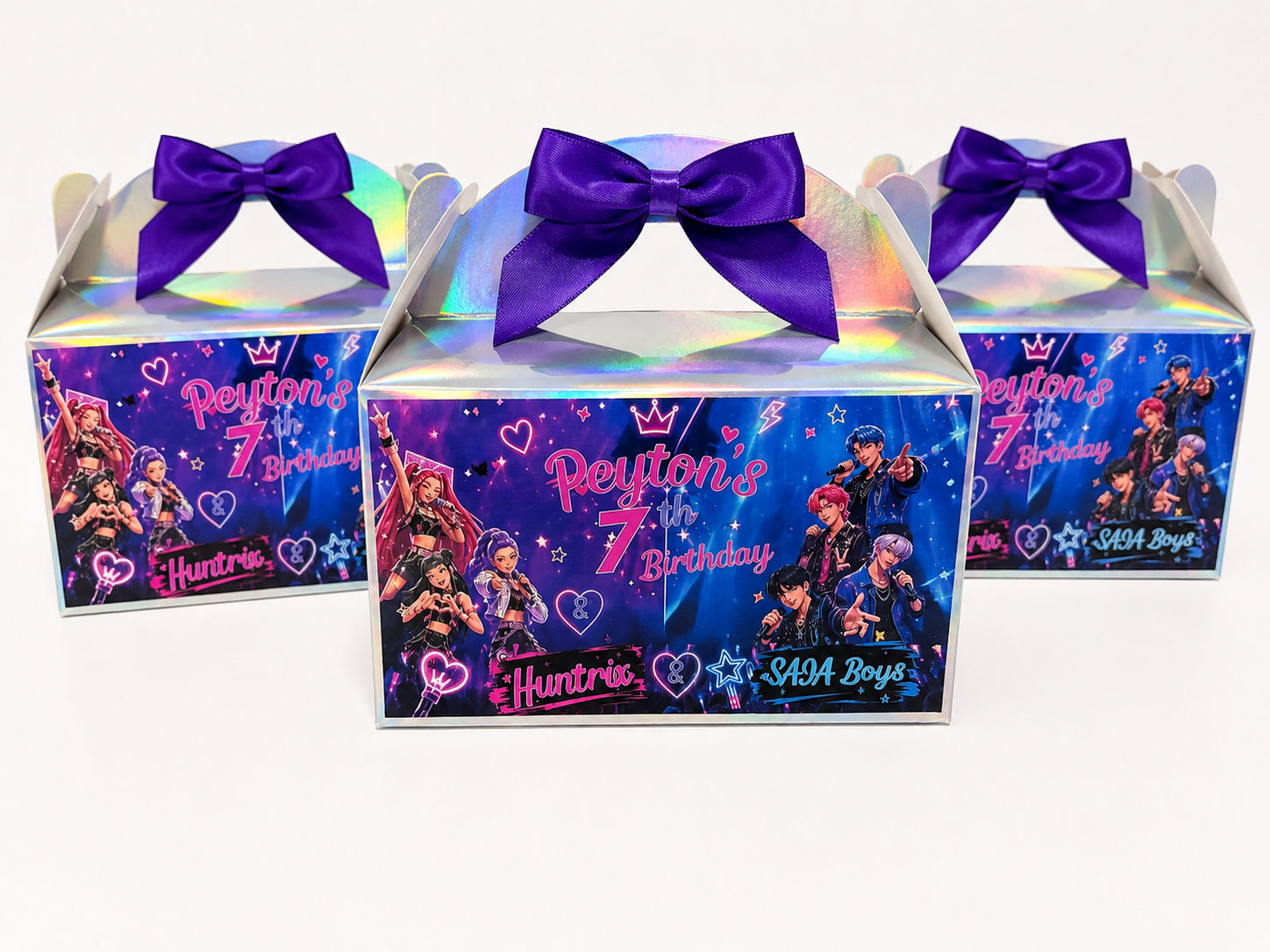 Kpop and Saja boys Theme Party Lolly Box