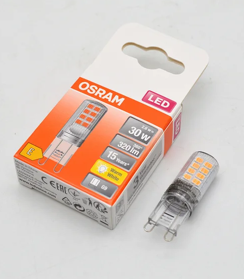 Thumbnail: 歐司朗 G9 2.6W=30w LED 米仔膽  OSRAM 2.6W=30W G9 LED Bulbs
