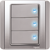 縮圖：施耐德橫按板開關掣 Schneider horizontal dolly switch