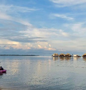 View of Sea Villas from Beach