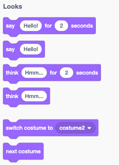 Scratch Looks Code Block Uyghur School