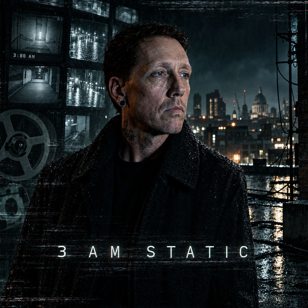 3 AM Static single cover artwork by Simon Webb
