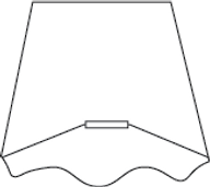 Wavy empire lampshade