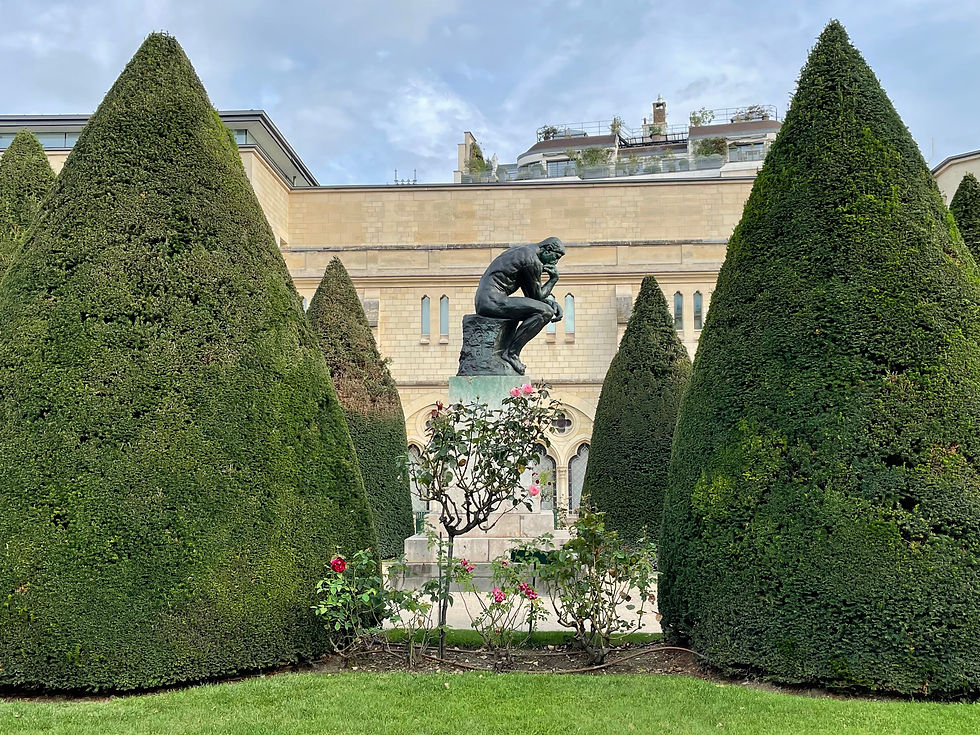 The garden of the Rodin Museum