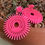 Miniatura: Brincos Sol Midi Acrílico Pink