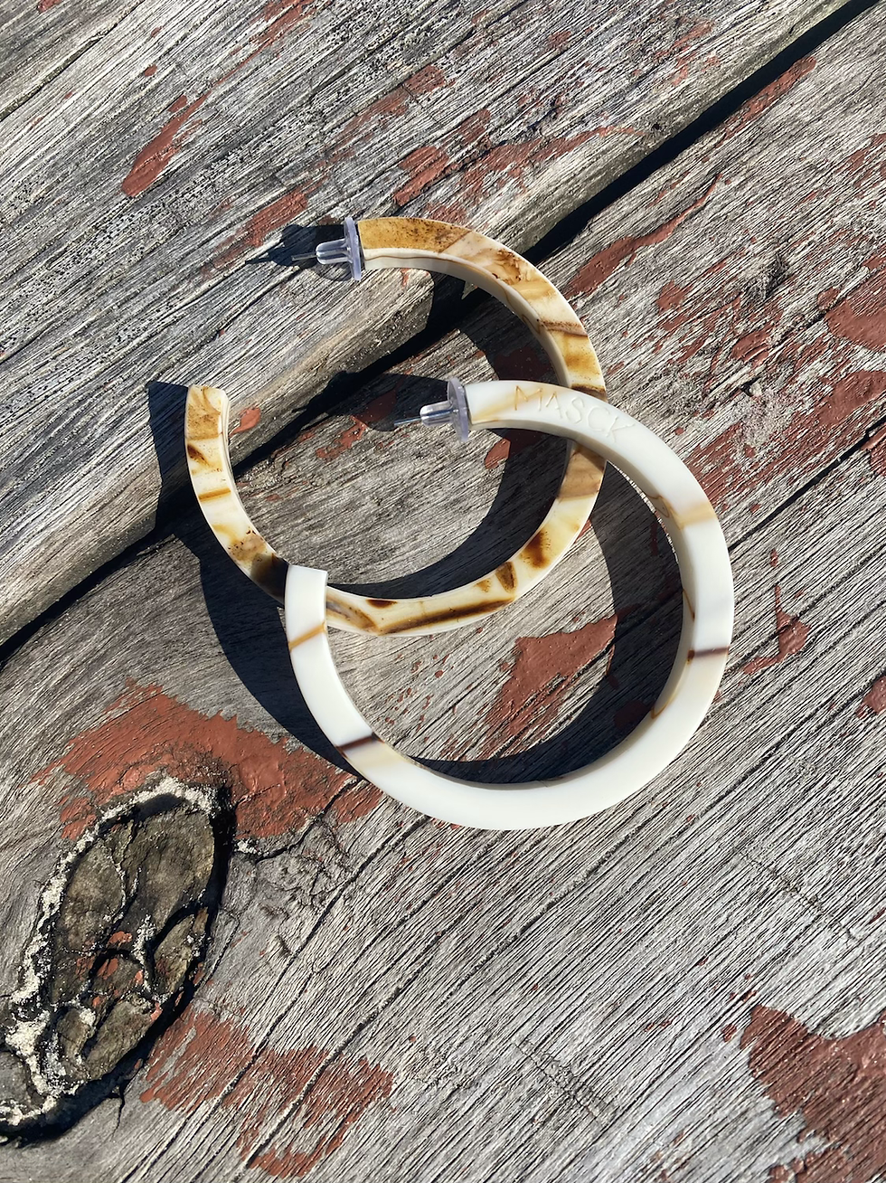 Brincos Leblon Tartaruga Curaçao