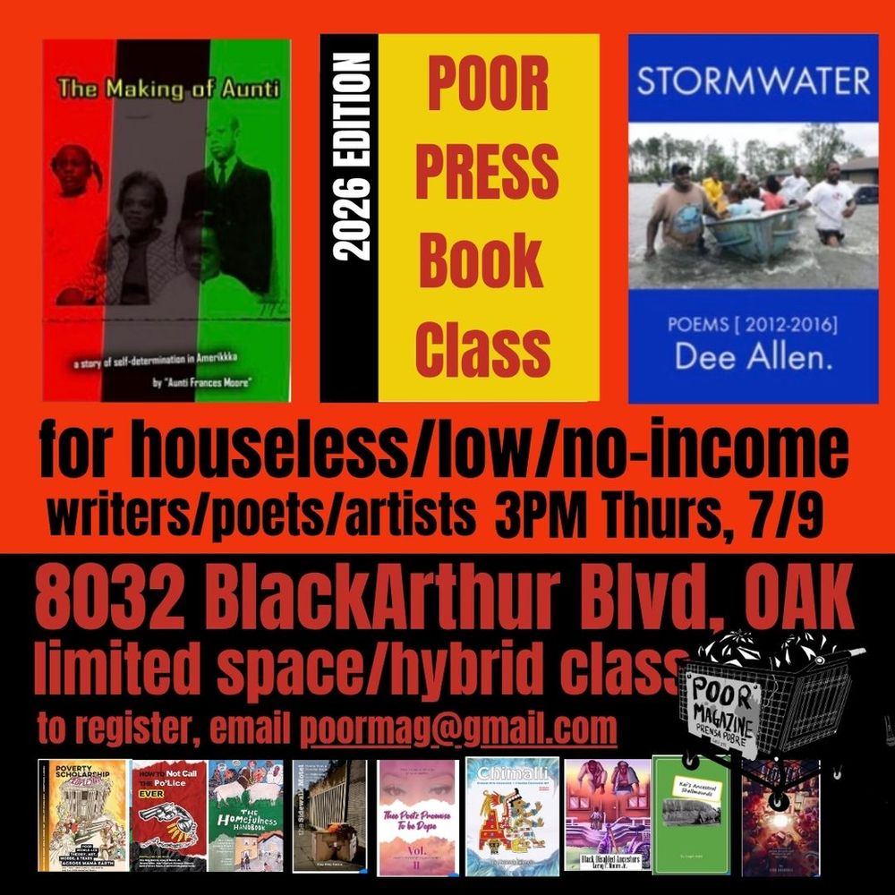 TOMORROW- POOR Press Book Development & Publishing Class Begins