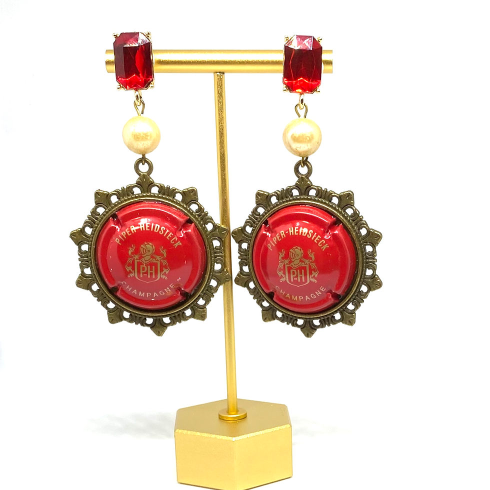 Miniature : Maya Vintage Pearl Earrings