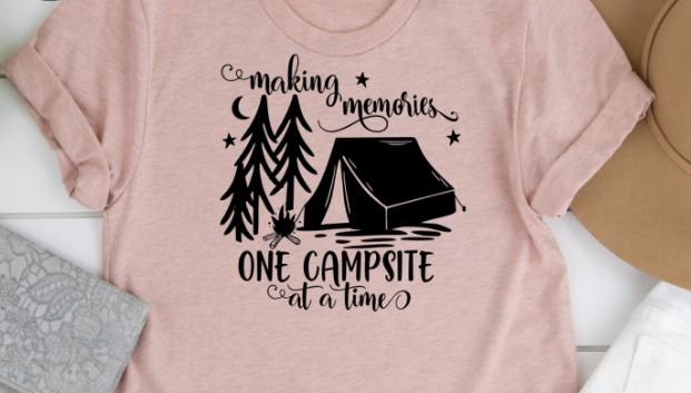 "Making Camping Memories" - Custom Made T-Shirt